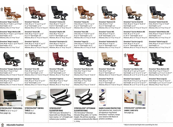 Stressless Recliner Chair Dimensions