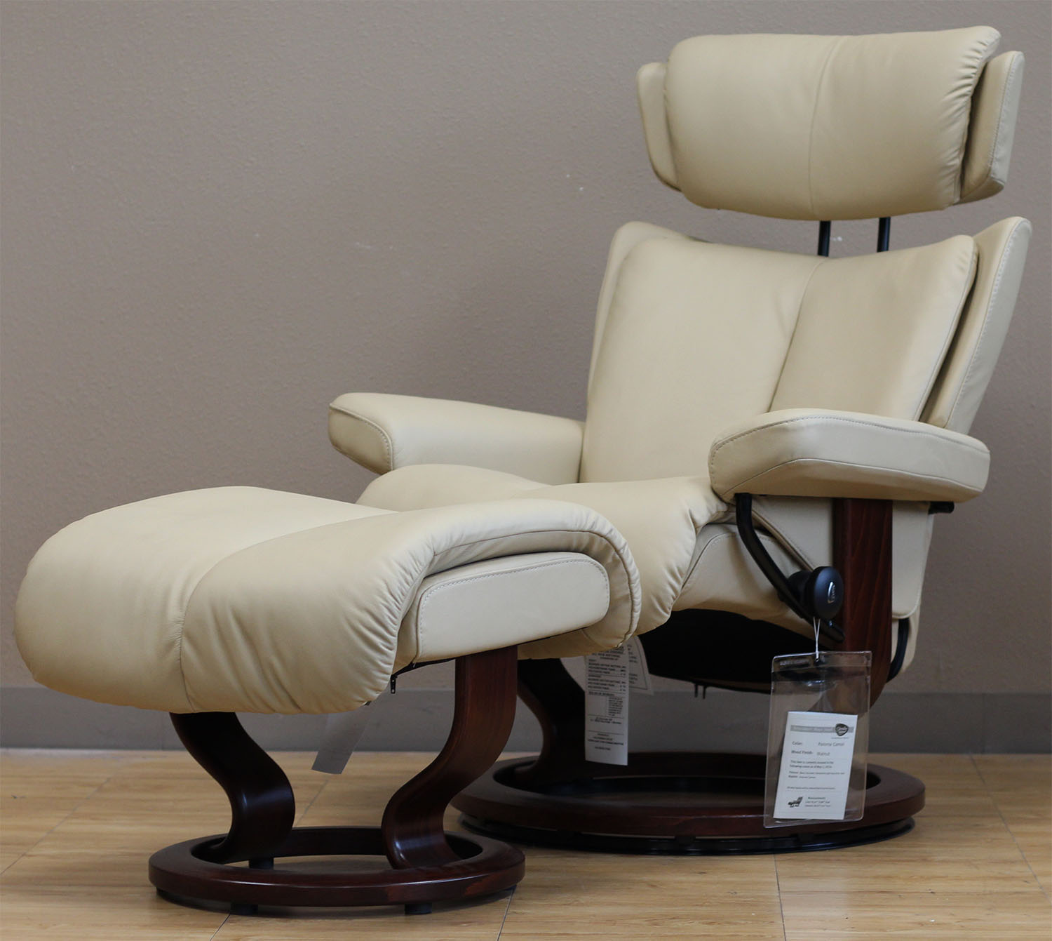 Stressless Magic Paloma Camel Color Leather by Ekornes Stressless