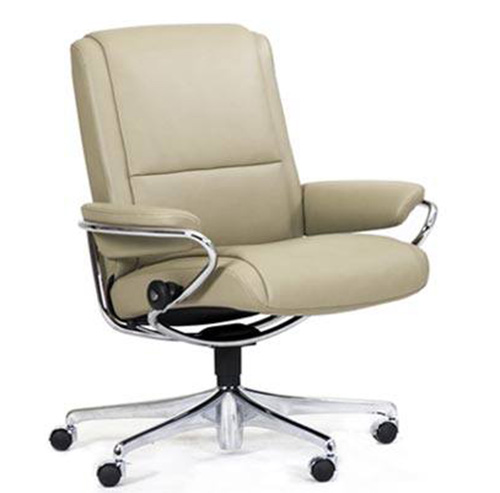 Stressless Paris Low Back Office Desk Recliner Chair by Ekornes