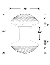 HumanScale Ballo Stool Chair Dimesnions 