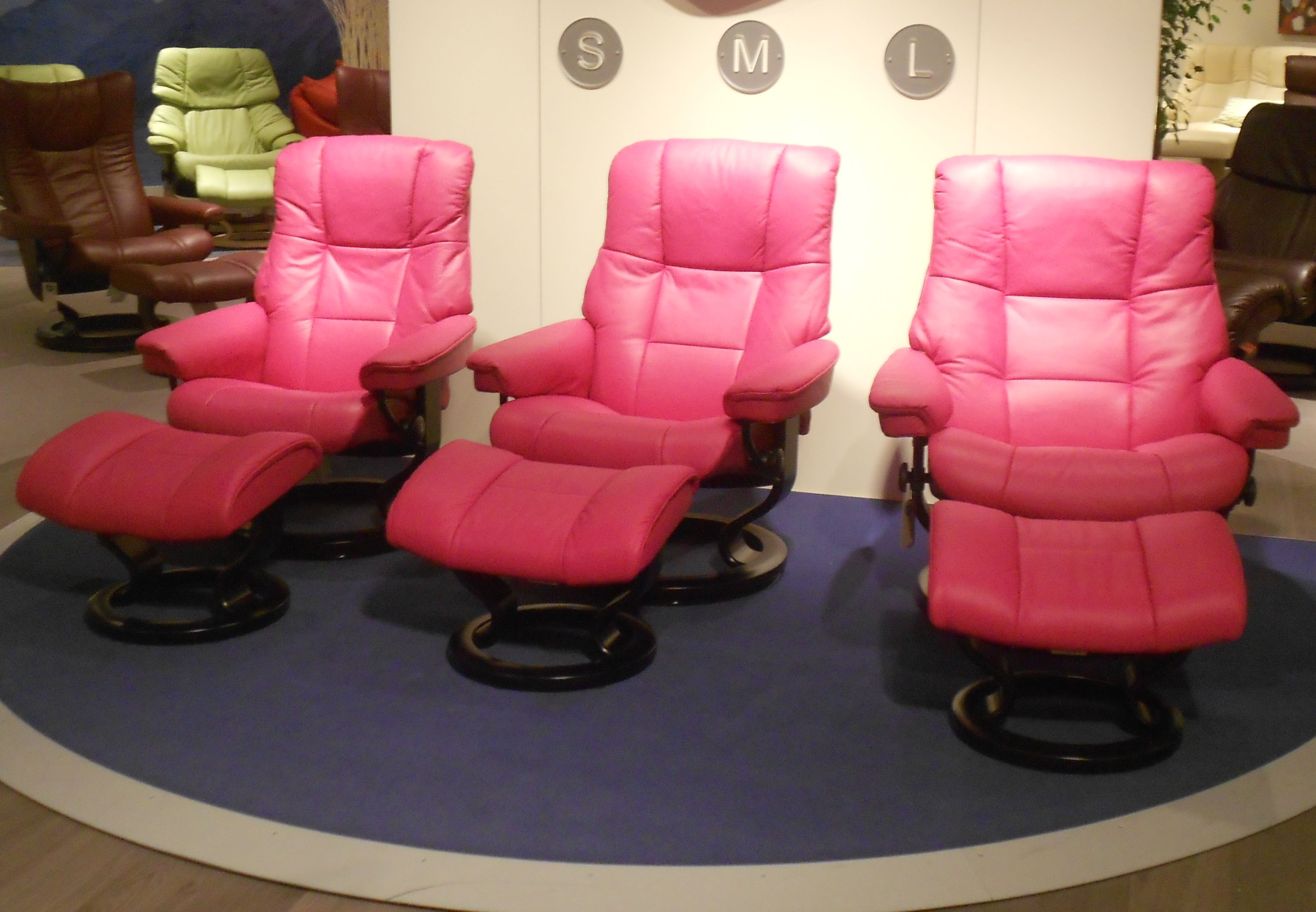 Stressless Paloma Cerise Leather from Ekornes