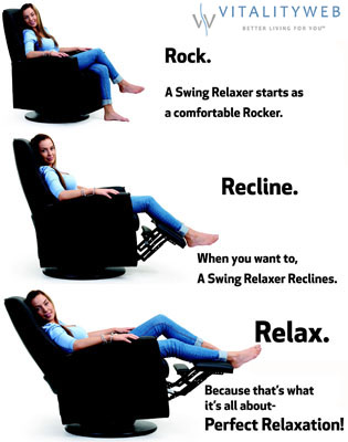 Fjords Ergonomic Swing Zero Gravity Relaxor Recliner Chair Norwegian Scandinavian Lounger.