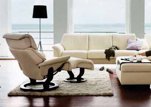 Stressless Spirit Leather Ergonomic Recliner Chairs by Ekornes