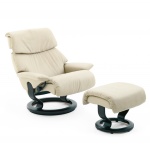 Stressless Vision Recliner chair and Ottoman by Ekornes