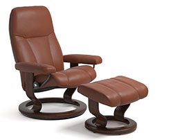 Stressless Consul Classic Recliner Chair and Ottoman