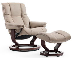 Stressless Mayfair Classic Recliner Chair and Ottoman