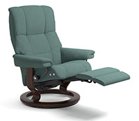 Stressless Mayfair Dual Power Leg and Back with Classic Wood Base