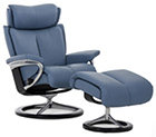 Stressless Signature Base Recliner Chair and Ottoman