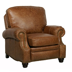 Barcalounger Longhorn II Recliner Chair Top Grain Leather