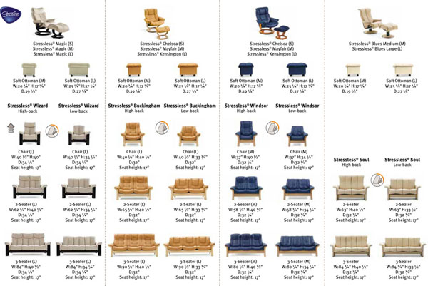 Stressless Recliner Chair Dimensions