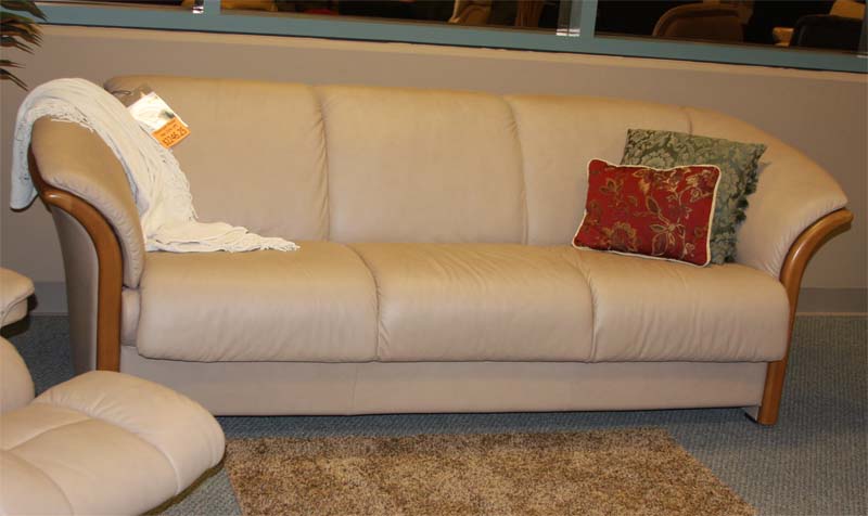 Stressless Manhattan Paloma Leather 3 Seat Sofa Couch, LoveSeat and Chair by Ekornes