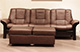 Buckingham Stressless Sofa Paloma Brown Leather