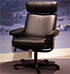 Stressless Orion Paloma Black Leather Office Desk Chair