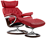 Stressless Skyline Recliner Chair and Ottoman