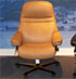 Stressless Sunrise Paloma Taupe Leather Office Desk Chair