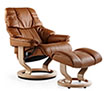 Stressless Recliner Chair and Ottoman