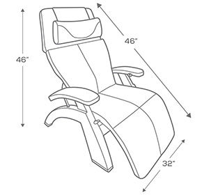 Perfect Chair Extending Footrest | Color: Black | Human Touch