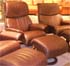 Stressless Dream Recliner Chair and Ottoman - Royalin Amarone Leather